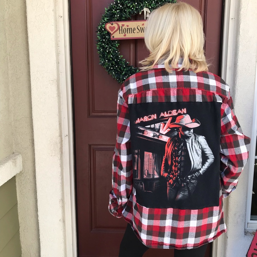 ✨Custom Made Jason Aldean Flannel😍